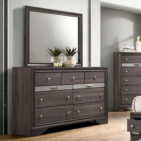 Chrissy Gray 4-Piece Queen Bedroom Set by Furniture of America at Eve Furniture