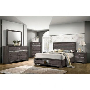 Chrissy Gray 5-Piece Queen Bedroom Set by Furniture of America at Eve Furniture