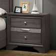 Chrissy Gray Night Stand by Furniture of America at Eve Furniture