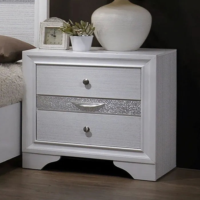 Chrissy White 5-Piece Queen Bedroom Set by Furniture of America at Eve Furniture