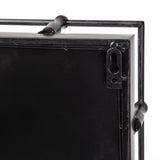 Christa 22L x 22W Black Metal Mirrored Base Square Tray by Mercana at Eve Furniture