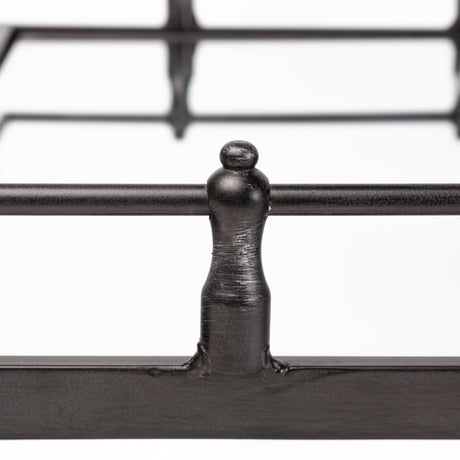 Christa Black Metal Mirrored Base Square Tray by Mercana at Eve Furniture