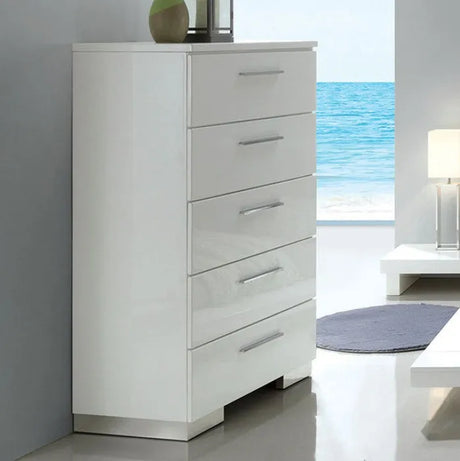 Christie White 5-Piece Queen Bedroom Set by Furniture of America at Eve Furniture