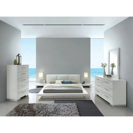 Christie White 4-Piece Queen Bedroom Set by Furniture of America at Eve Furniture
