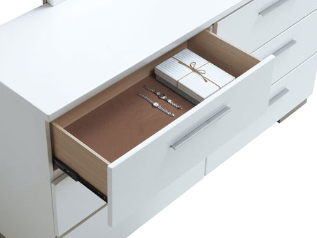 Christie White Dresser by Furniture of America at Eve Furniture
