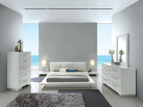 Christie White King Platform Bed by Furniture of America at Eve Furniture