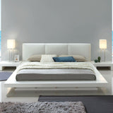 Christie White King Platform Bed by Furniture of America at Eve Furniture