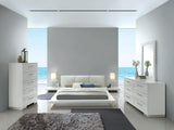 Christie White Queen Platform Bed by Furniture of America at Eve Furniture