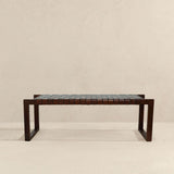 Christina Tan Leather Bench by Ashcroft Furniture at Eve Furniture