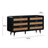 Christine 6 Drawer Dresser by TOV Furniture at Eve Furniture