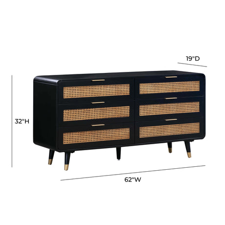 Christine 6 Drawer Dresser by TOV Furniture at Eve Furniture