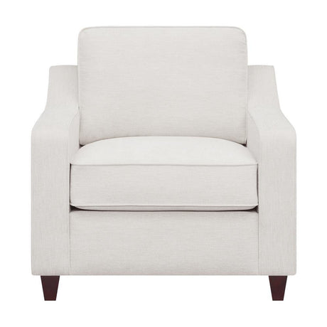 Christine Beige Upholstered Cushion Back Chair by Coaster at Eve Furniture