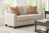 Christine Beige Upholstered Sloped Arm Living Room Set by Coaster at Eve Furniture