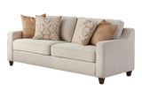 Christine Beige Upholstered Sloped Arm Living Room Set by Coaster at Eve Furniture