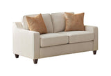 Christine Beige Upholstered Sloped Arm Living Room Set by Coaster at Eve Furniture