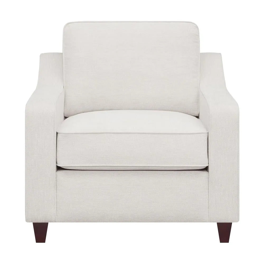Christine Beige Upholstered Sloped Arm Living Room Set by Coaster at Eve Furniture