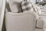 Christine Light Gray Stationary Sofa & Loveseat by Furniture of America at Eve Furniture