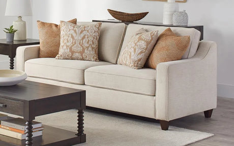 Christine Upholstered Sloped Arm Sofa Beige by Coaster at Eve Furniture
