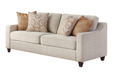 Christine Upholstered Sloped Arm Sofa Beige by Coaster at Eve Furniture