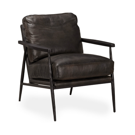 Christopher Accent Chair - Jet Black by Classic Home at Eve Furniture