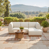 Christy Beige Outdoor Armless Chair by Zuomod at Eve Furniture
