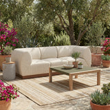 Christy Beige Outdoor Armless Chair by Zuomod at Eve Furniture