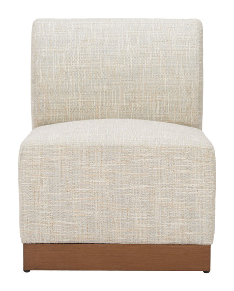 Christy Beige Outdoor Armless Chair by Zuomod at Eve Furniture