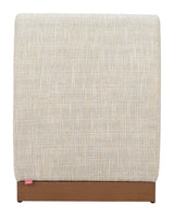 Christy Beige Outdoor Armless Chair by Zuomod at Eve Furniture