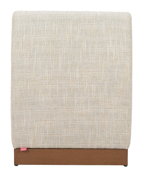 Christy Beige Outdoor Armless Chair by Zuomod at Eve Furniture
