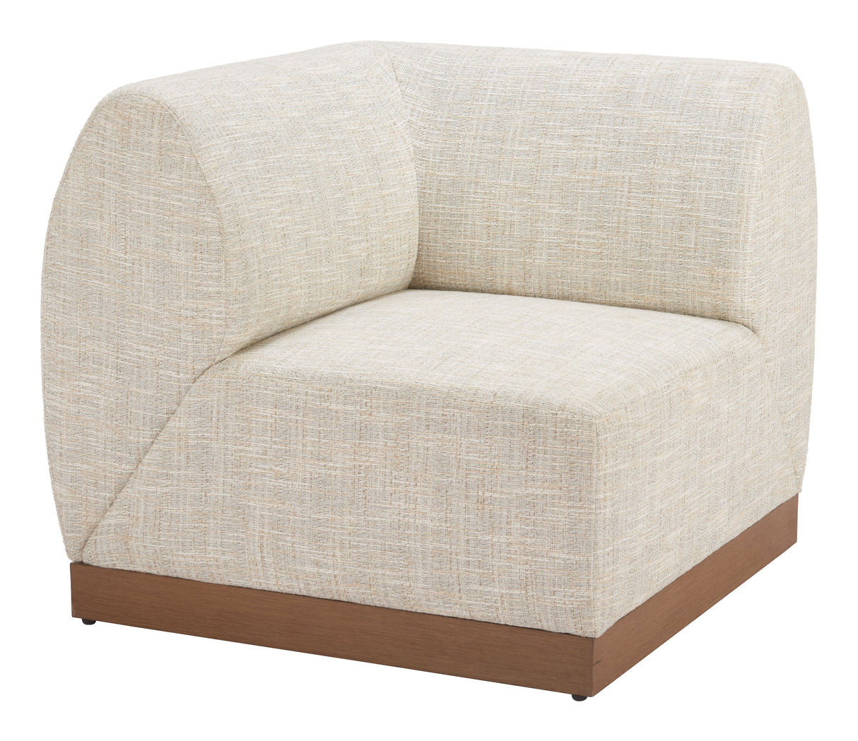 Christy Beige Outdoor Corner Chair by Zuomod at Eve Furniture