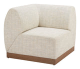 Christy Beige Outdoor Corner Chair by Zuomod at Eve Furniture