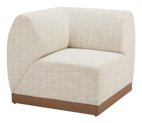 Christy Beige Outdoor Corner Chair by Zuomod at Eve Furniture