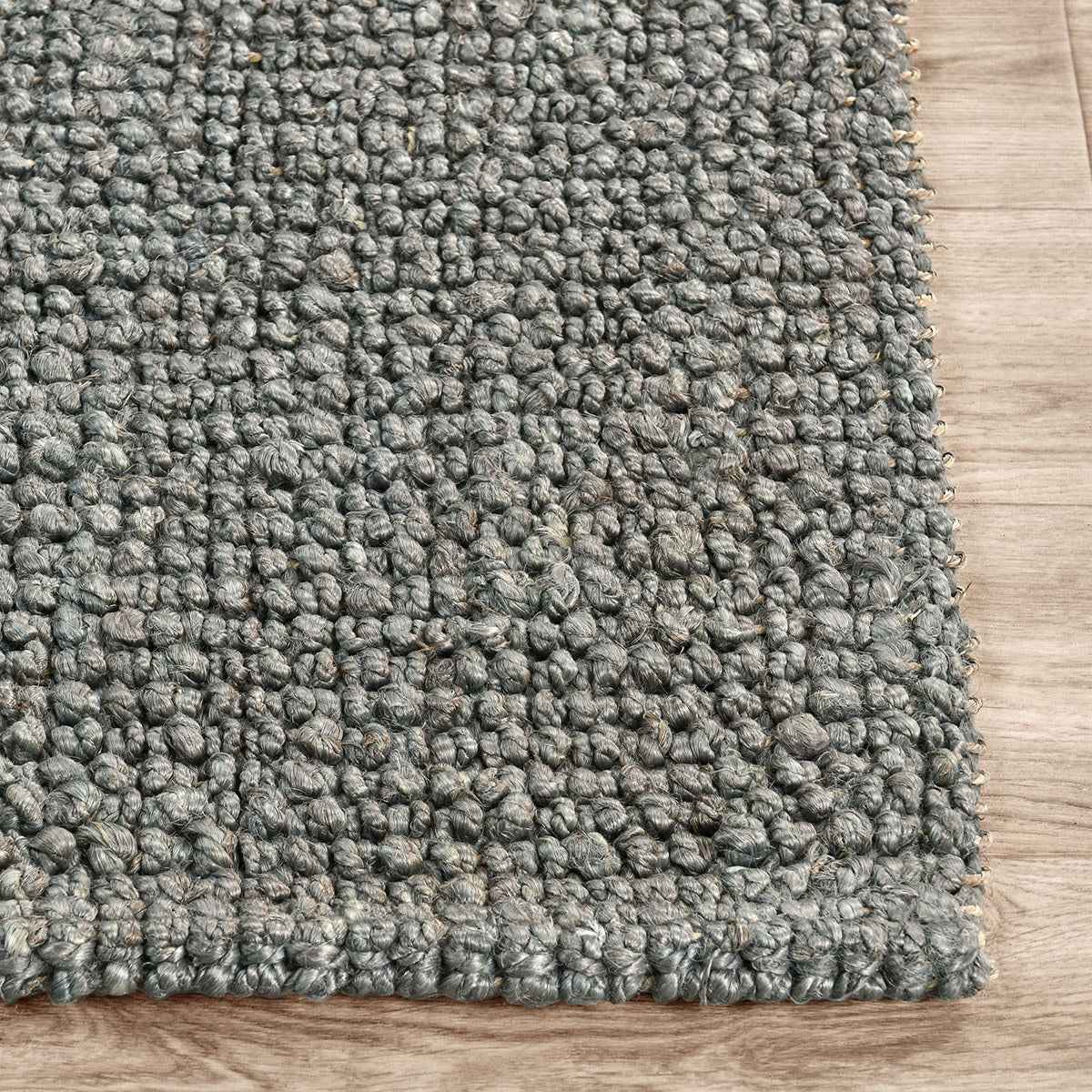 Chunky Blue Charcoal Loop Rug by Classic Home at Eve Furniture