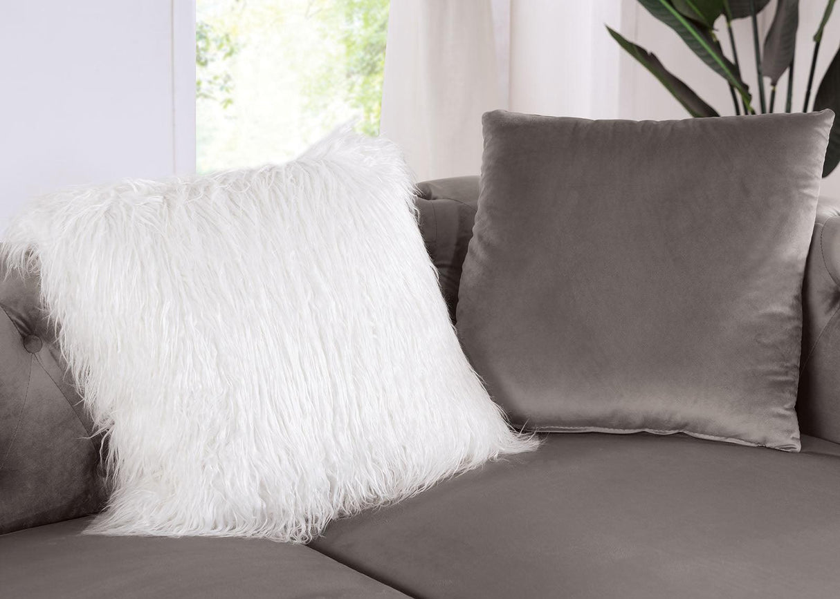 Ciabattoni Sectional In Gray by Furniture of America at Eve Furniture