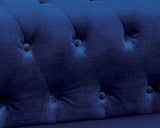 Ciabattoni Sectional In Navy by Furniture of America at Eve Furniture