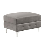 Ciabattoni Gray Ottoman by Furniture of America at Eve Furniture