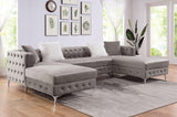 Ciabattoni Sectional In Gray by Furniture of America at Eve Furniture
