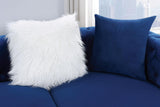Ciabattoni Sectional In Navy by Furniture of America at Eve Furniture