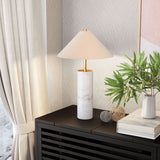 Ciara Table Lamp Beige & White by Zuomod at Eve Furniture