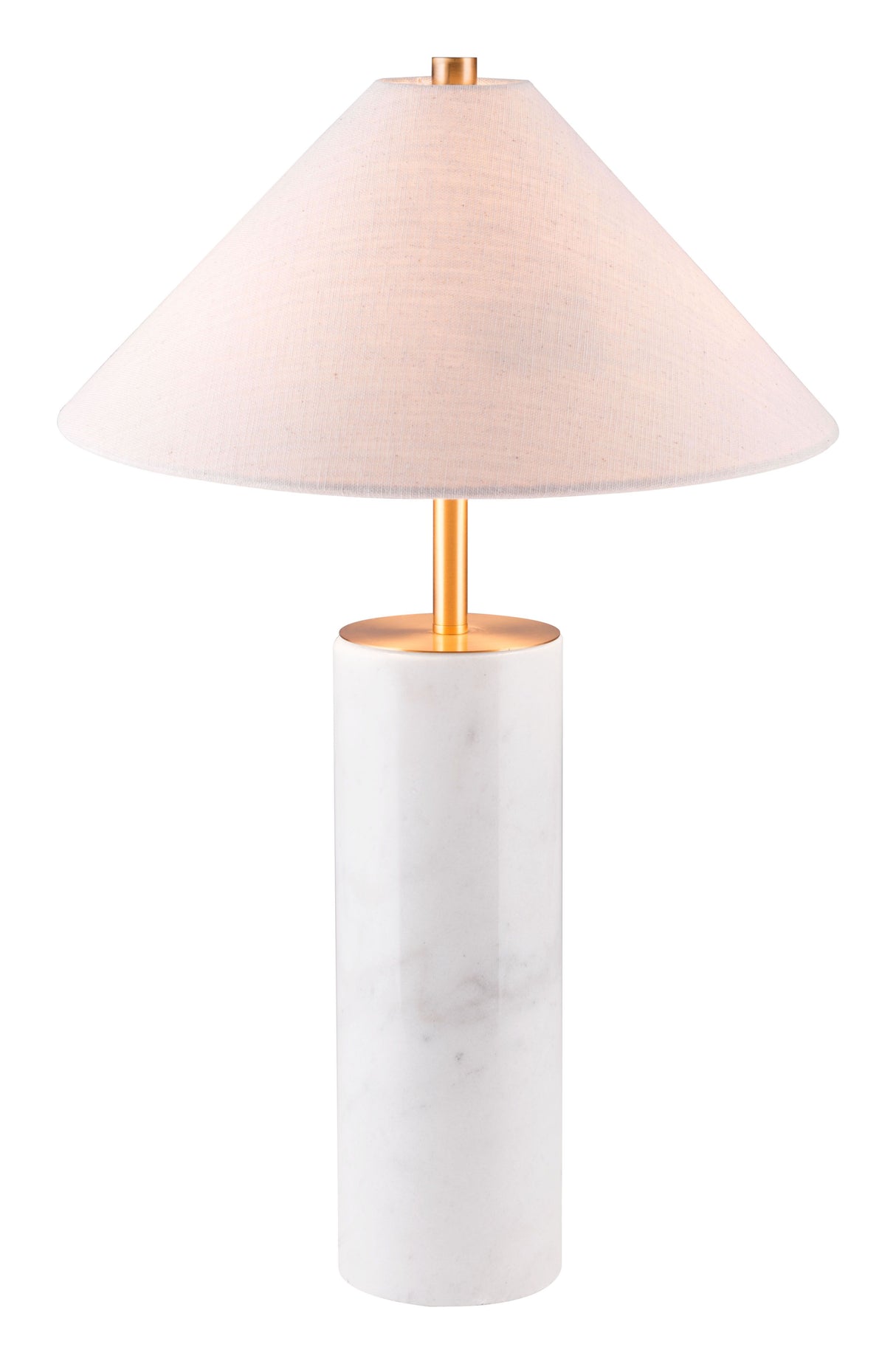 Ciara Table Lamp Beige & White by Zuomod at Eve Furniture
