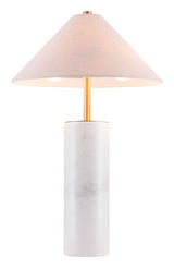 Ciara Table Lamp Beige & White by Zuomod at Eve Furniture