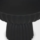 Ciaran Smooth Fluted Matte Black Metal Decorative Bowl by Mercana at Eve Furniture