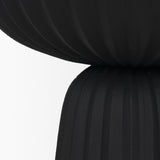 Ciaran Smooth Fluted Matte Black Metal Decorative Bowl by Mercana at Eve Furniture