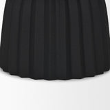 Ciaran Smooth Fluted Matte Black Metal Decorative Bowl by Mercana at Eve Furniture