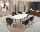 Ciaran White/Black 5-Piece Dining Room Set by Furniture of America at Eve Furniture