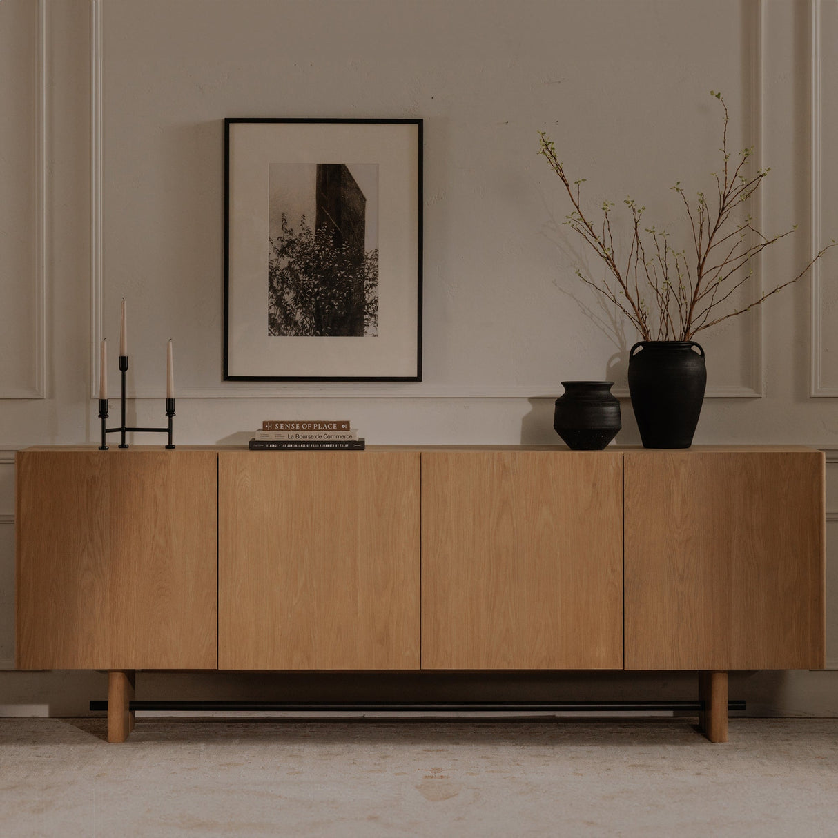 Cicero Black Candle Holder by MOES at Eve Furniture