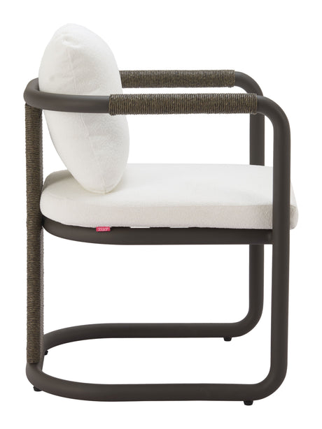 Ciel Ivory Outdoor Dining Chair (Set of 2) by Zuomod at Eve Furniture