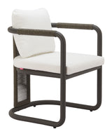 Ciel Ivory Outdoor Dining Chair (Set of 2) by Zuomod at Eve Furniture