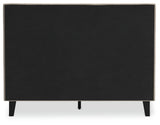 Cielden Soft Gray Full Upholstered Platform Bed by Ashley at Eve Furniture