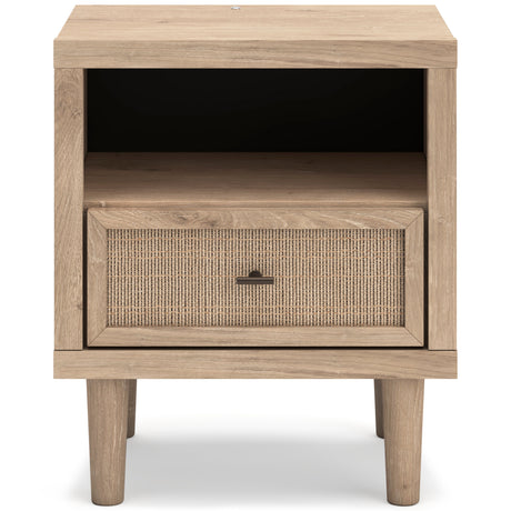 Cielden Soft Gray/Tan Upholstered Platform Bedroom Set by Ashley at Eve Furniture